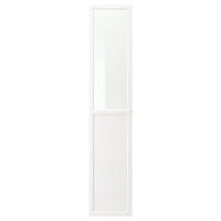OXBERG - Panel/glass door, white, 40x192 cm - best price from Maltashopper.com 50275558
