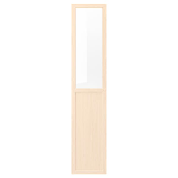 Ikea OXBERG - Glass panel/door, birch effect,40x192 cm