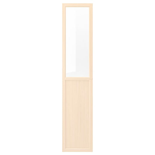 Ikea OXBERG - Glass panel/door, birch effect,40x192 cm