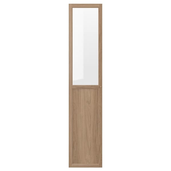 Ikea OXBERG - Panel/glass door, oak effect, 40x192 cm