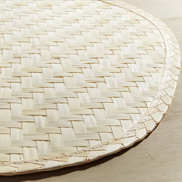 Ikea PADDFISK - Place mat, palm leaf handmade, 37x35 cm