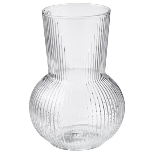 PÅDRAG vase, clear glass, 17 cm