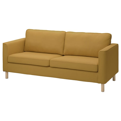 PÄRUP - 3-seater sofa, Vissle amber