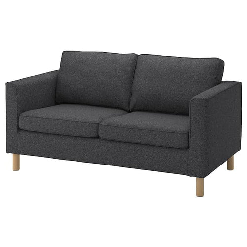 PÄRUP 2-seater sofa lining - Gunnared dark grey ,