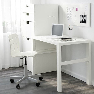 PÅHL - Desk, white, 96x58 cm - best price from Maltashopper.com 49128945