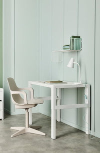 PÅHL - Desk, white, 96x58 cm - Premium Furniture from Ikea - Just €84.99! Shop now at Maltashopper.com