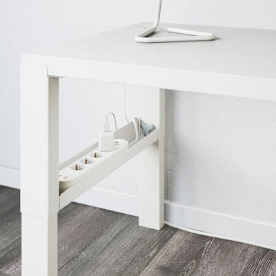 PÅHL - Desk with shelf unit, white, 96x58 cm - best price from Maltashopper.com 49529052