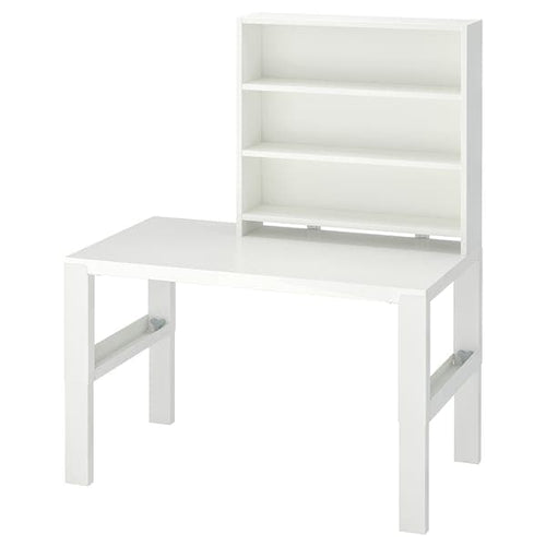 PÅHL - Desk with shelf unit, white, 96x58 cm