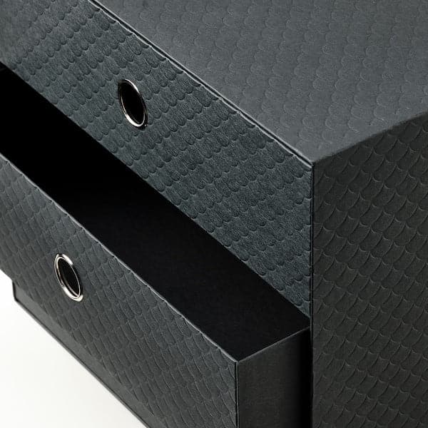 Ikea PALLRA - Mini chest with 3 drawers, black, 33x26 cm