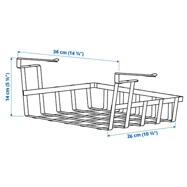 PÅLYCKE - Clip-on basket, 36x26x14 cm - best price from Maltashopper.com 00534432