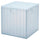 PANSARTAX - PANSARTAX Storage box with lid, transparent grey-blue, 33x33x33 cm