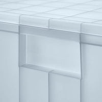 PANSARTAX - Storage box with lid, transparent grey-blue, 33x33x33 cm - Premium  from Ikea - Just €16.99! Shop now at Maltashopper.com