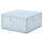 PANSARTAX - PANSARTAX Storage box with lid, transparent grey-blue, 33x33x16.5 cm