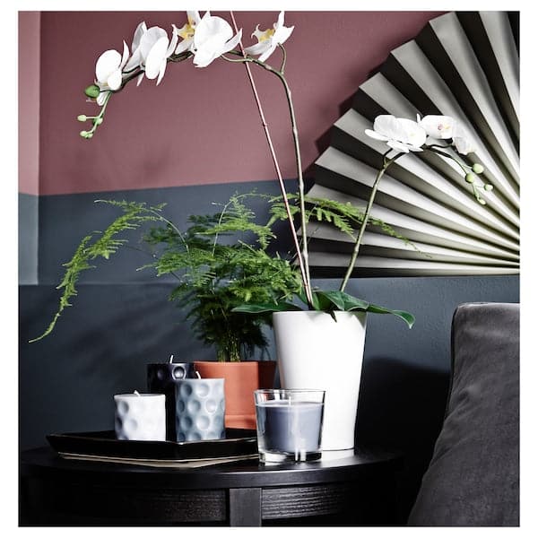 Ikea PAPAJA - Plant pot, white, 12x19 cm