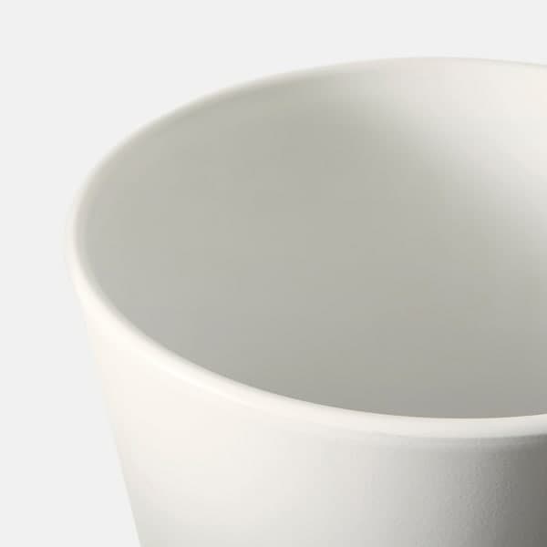 Ikea PAPAJA - Plant pot, white, 12x19 cm