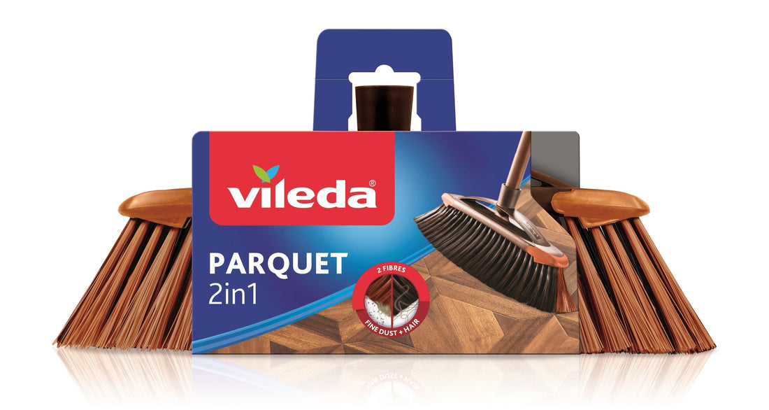 VILEDA 2-IN-1 PARQUET AND LAMINATE BROOM