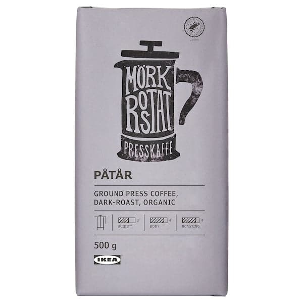 PÅTÅR - Press coffee, ground, dark-roast organic/Rainforest Alliance Certified, 500 g - best price from Maltashopper.com 20531611