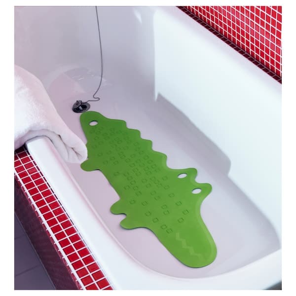 PATRULL - Bathtub mat, crocodile green, 33x90 cm - best price from Maltashopper.com 10138163