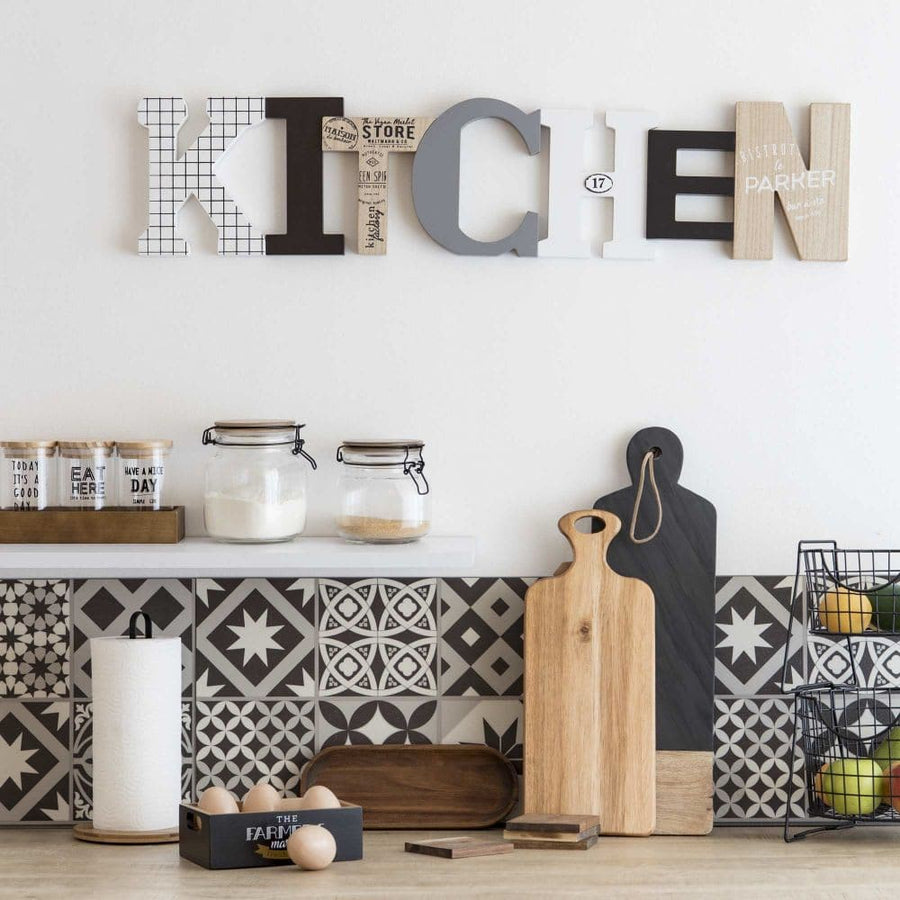 Maisons du Monde Maisons du Monde EMMA - 88x20 patterned wall deco word