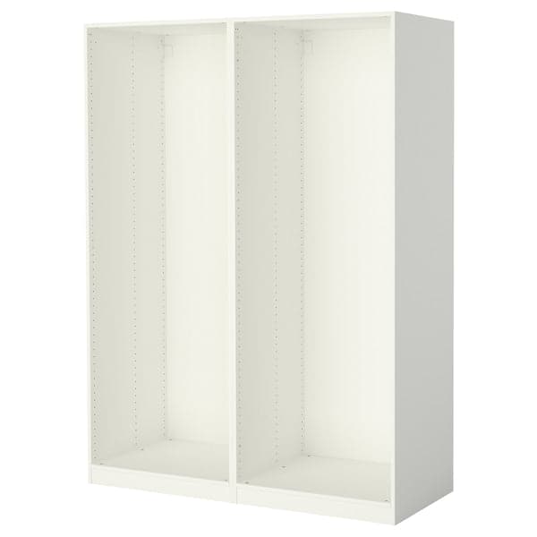 PAX - 2 wardrobe frames, white , 150x58x201 cm - Premium Armoires & Wardrobes from Ikea - Just €207.99! Shop now at Maltashopper.com