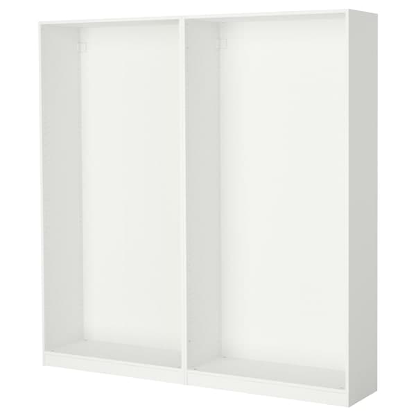 PAX - 2 wardrobe frames, white, 200x35x201 cm - best price from Maltashopper.com 69895308
