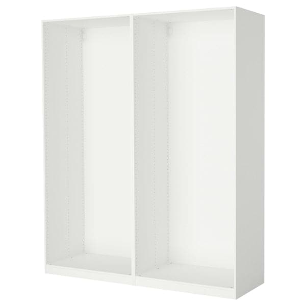 PAX - 2 wardrobe frames, white, 200x58x236 cm - best price from Maltashopper.com 39895258