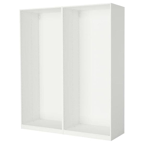 PAX - 2 wardrobe frames, white, 200x58x236 cm