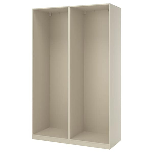 Ikea PAX - 2 wardrobe frames, grey-beige, 150x58x236 cm