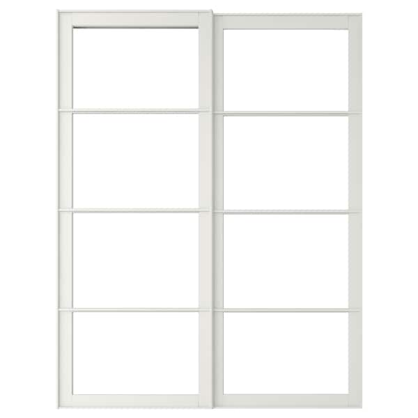 PAX - Pair of sliding door frames w rail, white , - best price from Maltashopper.com 40250266