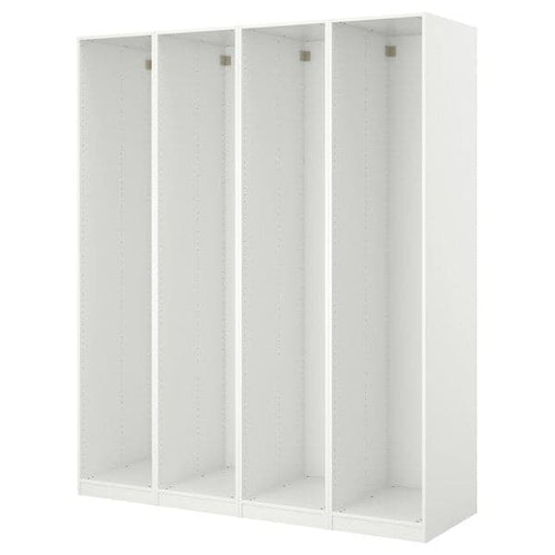 PAX - 4 wardrobe frames, white, 200x58x236 cm
