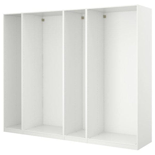 PAX - 4 wardrobe frames, white, 300x35x201 cm