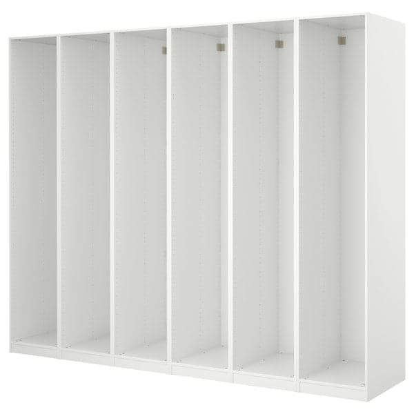PAX - 6 wardrobe frames, white, 300x58x236 cm - best price from Maltashopper.com 29895353