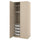 PAX / BERGSBO - PAX / BERGSBO Wardrobe combination, grey-beige/grey-beige, 100x60x236 cm