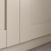 PAX / BERGSBO - Wardrobe combination, grey-beige/grey-beige, 100x60x201 cm