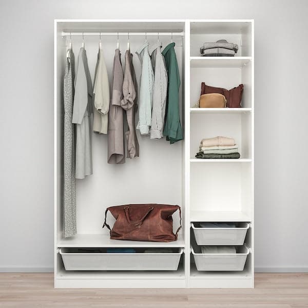 PAX - Wardrobe combination, white, 150x58x201 cm - best price from Maltashopper.com 29385672