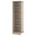 PAX - PAX Add-on corner unit with 4 shelves, grey-beige, 53x58x201 cm