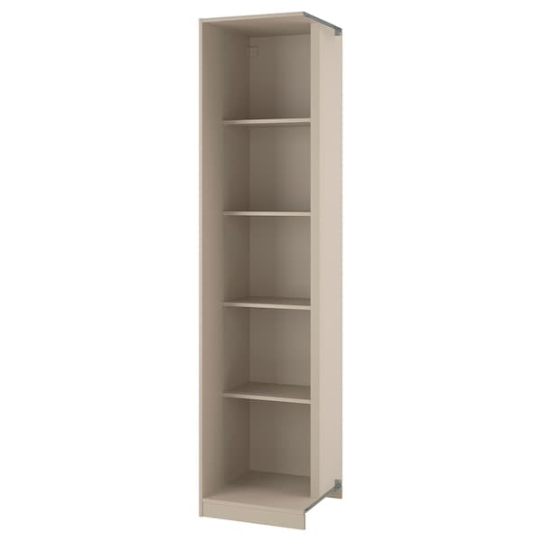 PAX - Add-on corner unit with 4 shelves, beige, 53x58x236 cm - best price from Maltashopper.com 10515112