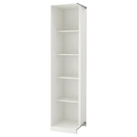 PAX - Add-on corner unit with 4 shelves, white, 53x58x236 cm - best price from Maltashopper.com 30346934