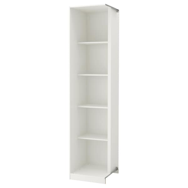 PAX - Add-on corner unit with 4 shelves, white, 53x58x236 cm - best price from Maltashopper.com 30346934