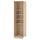 PAX - PAX Add-on corner unit with 4 shelves, white stained oak effect, 53x58x201 cm