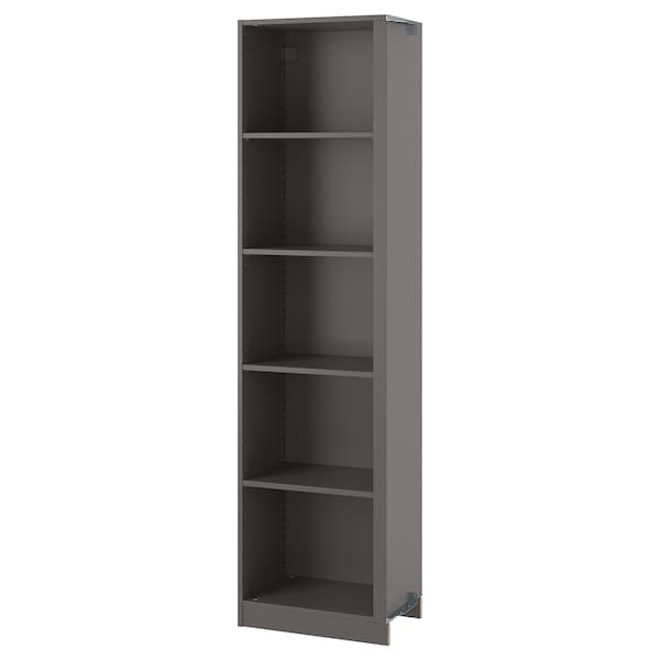 PAX - Corner element supplement/4 shelves, dark grey, 53x35x201 cm - best price from Maltashopper.com 70515114