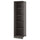 PAX add-on corner unit with 4 shelves, dark grey, 53x58x201 cm