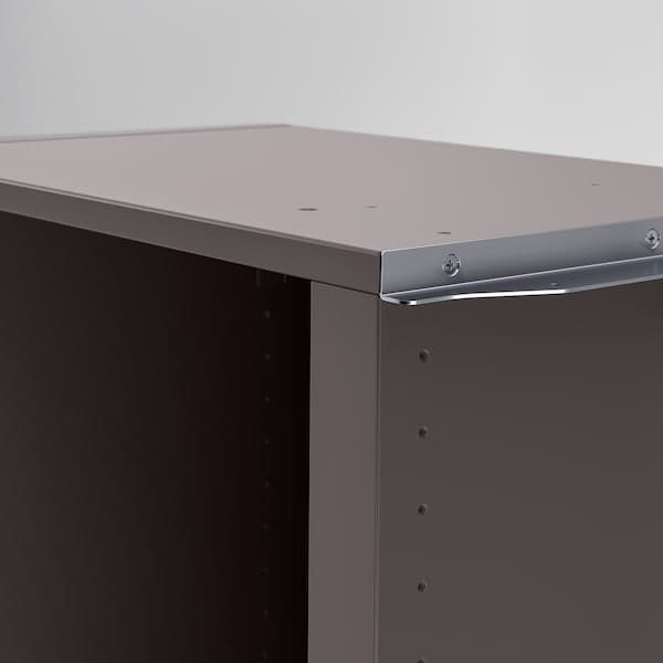 Ikea PAX - Add-on corner unit with 4 shelves, dark grey, 53x35x236 cm