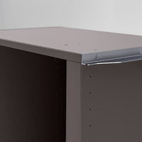 PAX - Corner element supplement/4 shelves, dark grey, 53x35x236 cm - best price from Maltashopper.com 20515116