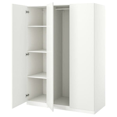 PAX / FORSAND - Wardrobe combination, white/white, 150x60x201 cm