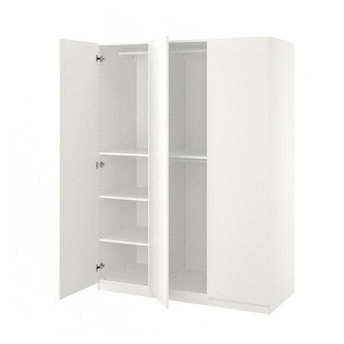PAX / FORSAND - Wardrobe combination, white/white, 150x60x201 cm