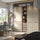 PAX / FORSAND - PAX / FORSAND Wardrobe combination, grey-beige/white stained oak effect grey-beige, 250x60x236 cm