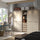 PAX / FORSAND - PAX / FORSAND Wardrobe combination, grey-beige/white stained oak effect grey-beige, 250x60x201 cm