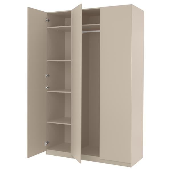 Ikea PAX / FORSAND - Wardrobe combination, grey-beige/grey-beige, 150x60x236 cm