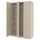 PAX / FORSAND - PAX / FORSAND Wardrobe combination, grey-beige/grey-beige, 150x60x236 cm
